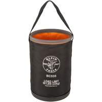 Seau utilitaire droit, 17" lo x 12" la x 4" h, Nylon, Noir/Gris/Orange Planification Entrepots Molloy