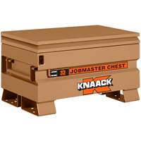 Model 32 Jobsite Chest with Padlock, 32" x 19" x 19", Steel, Tan Planification Entrepots Molloy