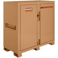 Model 112 Jobsite Cabinet with Padlock, Steel, 54.9 Cubic Feet, Tan Planification Entrepots Molloy