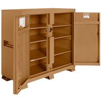 Model 139 Jobsite Cabinet with Padlock, Steel, 59.4 Cubic Feet, Tan Planification Entrepots Molloy