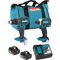 LXT Cordless Impact Driver & Hammer Drill/Driver Combo Kit, Lithium-Ion, 18 V Planification Entrepots Molloy
