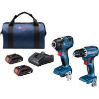 2-Tool Combo Kit, Lithium-Ion, 18 V Planification Entrepots Molloy