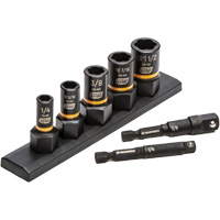 SAE Bolt Biter Extraction Socket Set, 7 Pcs, Impact, 1/4"/3/8" Drive Size Planification Entrepots Molloy