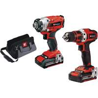 Cordless 1/2” Drill/Driver & 1/4” Impact Kit, Lithium-Ion, 18 V Planification Entrepots Molloy