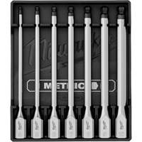 Long Metric Bit Socket Set, Hex Ball, 3/8" Drive, 7 Pcs Planification Entrepots Molloy