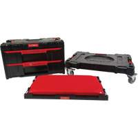 3-Piece Arx&reg; Dolly with Swivel Casters Set, 23-1/10" x 15" x 13-2/5", Black Planification Entrepots Molloy