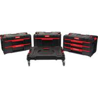 4-Piece Arx&reg; Dolly with Swivel Casters Set, 23-1/10" x 15" x 22-1/2", Black Planification Entrepots Molloy