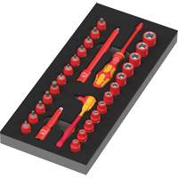 Insert en mousse pour jeu avec cliquet 8007 A VDE Zyklop VDE 1, 1000 V, 30 M Planification Entrepots Molloy