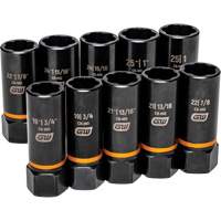 Jeu de douilles d'extraction Bolt Biter, 10 Mcx, Chocs, Prise de 1/2", Profond Planification Entrepots Molloy