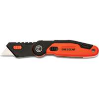 Folding Utility Knife, 1" Blade, Steel Blade, Aluminum Handle Planification Entrepots Molloy
