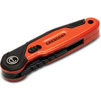 Folding Utility Knife, 1" Blade, Steel Blade, Aluminum Handle Planification Entrepots Molloy