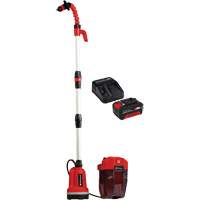 Pompe &agrave; eau propre pour baril de pluie sans fil avec batterie 4 Ah et ensemble de d&eacute;part de chargeur, 18 V, 792,5 gal./min Planification Entrepots Molloy