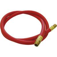 Tuyau de raccordement pour d&eacute;vidoir de tuyau, Air, Caoutchouc EDPM, 1/2" dia. x 5', 300 psi, 1/2 NPT Planification Entrepots Molloy