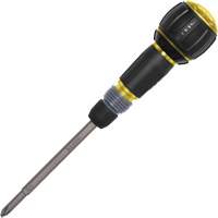 Tournevis &agrave; cliquet Fastbit Tru-Grip, embouts Phillips et &agrave; fente, 8-1/2" lo, Prise Plastique/Coussin&eacute;e Planification Entrepots Molloy