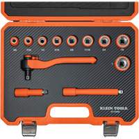 Insulated Ratchet & Socket Set with Case, 1000 V, 12 Pcs Planification Entrepots Molloy