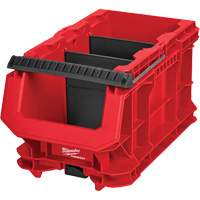 Bac compact PACKOUT, 15-1/2" x 9-1/2" x 8-3/4", Noir/Rouge Planification Entrepots Molloy
