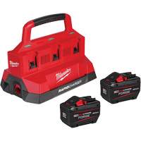 Ensemble de d&eacute;marrage M18 Forge avec 2 bloc-piles et chargeur rapide &agrave; six baies, Lithium-ion, 18 V, 12 Ah Planification Entrepots Molloy