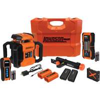 Trousse de niveau laser rotatif rouge &agrave; double pente, 4000' (1219,2 m), 640 Nm Planification Entrepots Molloy