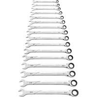 Jeu de cl&eacute;s 120XP Universal Spline XL, Combinaison &agrave; cliquet, 16 morceaux, M&eacute;trique Planification Entrepots Molloy