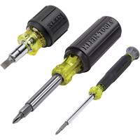 Ensemble de tourne-&eacute;crou & tournevis multi-foret 3 mcx, 12-63/100" lo, Prise Coussin&eacute;e Planification Entrepots Molloy