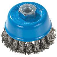 Knot-Twisted Wire Cup Brush, 3" Dia. x M14 Arbor Planification Entrepots Molloy