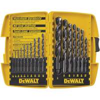 Jobber Drill Bit Set, 17 Pieces, High Speed Steel Planification Entrepots Molloy