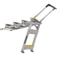 Tilt & Roll Step Stool Ladder, 4 Steps, 44.25" x 22.13" x 59" High VD440 | Planification Entrepots Molloy