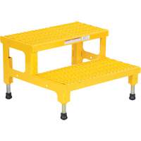 Adjustable Step-Mate Stand, 2 Step(s), 23-13/16" W x 22-7/8" L x 15-1/4" H, 500 lbs. Capacity VD446 | Planification Entrepots Molloy