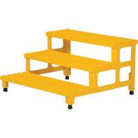 Adjustable Step-Mate Stand, 3 Step(s), 36-3/16" W x 33-7/8" L x 22-1/4" H, 500 lbs. Capacity VD448 | Planification Entrepots Molloy