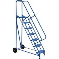 Roll-A-Fold Ladder, 7 Steps, Perforated, 70" High VD455 | Planification Entrepots Molloy