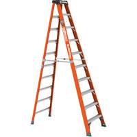 Escabeau, 10', Fibre de verre, Capacit&eacute; 375 lb, Type 1AA Planification Entrepots Molloy