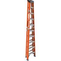 Escabeau, 10', Fibre de verre, Capacit&eacute; 375 lb, Type 1AA Planification Entrepots Molloy