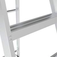 Step Ladder, 10', Aluminum, 225 lbs. Capacity, Type 2 Planification Entrepots Molloy