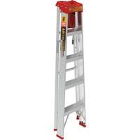 Step Ladder with Paint Tray, 5', Aluminum, 200 lbs. Capacity, Type 3 Planification Entrepots Molloy