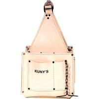 Porte-outils pour &eacute;lectricien et travaux d'entretien, Cuir, 17 pochettes, Beige Planification Entrepots Molloy