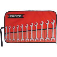 11-Piece Angled Open-End Wrench Set, Polished Planification Entrepots Molloy
