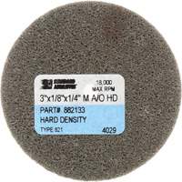 Standard Abrasives Unitized Wheel, 3" x 1/4", 1/4" Arbor, Fine Grit, Aluminum Oxide Planification Entrepots Molloy