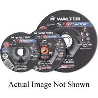 Meule XCAVATOR, 4-1/2" x 1/4", Arbre 5/8"-11, Zirconium, Type 27 Planification Entrepots Molloy