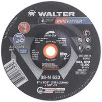 Meule PIPEFITTER, 6" x 3/32", Oxyde d'aluminium, Type 27 Planification Entrepots Molloy