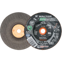 FLEXCUT MILL SCALE Grinding Wheel, 4-1/2", 36 Grit, Aluminum Oxide, 5/8"-11, 13300 RPM, Type 29 Planification Entrepots Molloy