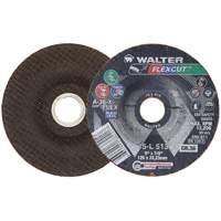 FLEXCUT Grinding Wheel, 5", 36 Grit, Aluminum Oxide, 7/8", 12200 RPM, Type 29 Planification Entrepots Molloy