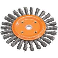 Knot-Twisted Wire Bench Wheel, 6" Dia., 0.0118" Fill, 5/8" Arbor, Steel VV853 | Planification Entrepots Molloy