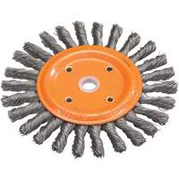 Knot-Twisted Wire Bench Wheel, 8" Dia., 0.0118" Fill, 5/8" Arbor, Steel VV861 | Planification Entrepots Molloy