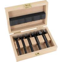 Bormax Forstner Bit Kits in a Wooden Box, 7 Pieces, Steel Planification Entrepots Molloy