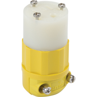 Industrial Straight Blade Connector, 5-15P, Nylon Planification Entrepots Molloy