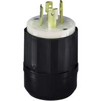 3-Pole 4-Wire Grounding Locking Plug, Nylon, 20 Amps, 250 V, L15-20P Planification Entrepots Molloy