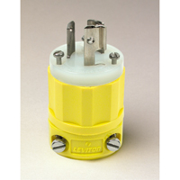 2-Pole 3-Wire Grounding Locking Plug, Nylon, 15 Amps, 250 V, L6-15P Planification Entrepots Molloy