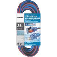 Arctic Blue Extension Cord, All-Weather, SJEOW, 14/3 AWG, 15 A, 25' Planification Entrepots Molloy