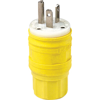 Wetguard Watertight Straight Blade Plug, Plastic, 20 A, 250 V Planification Entrepots Molloy