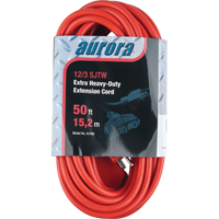 Cordon rallonge en vinyle, Ext&eacute;rieur, SJTW, AWG 12/3, 15 A, 3 prise(s), 50' Planification Entrepots Molloy